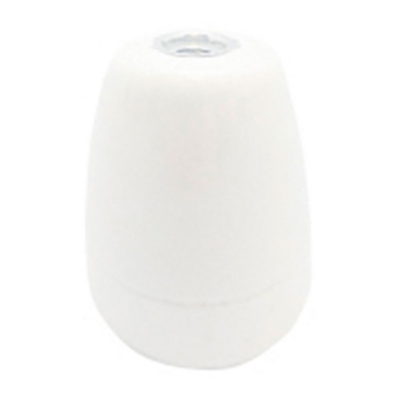 Porta-lâmpada de cerâmica vintage e27, 100 w 250 v, branco, ø47 x 59 mm (embalado em película)