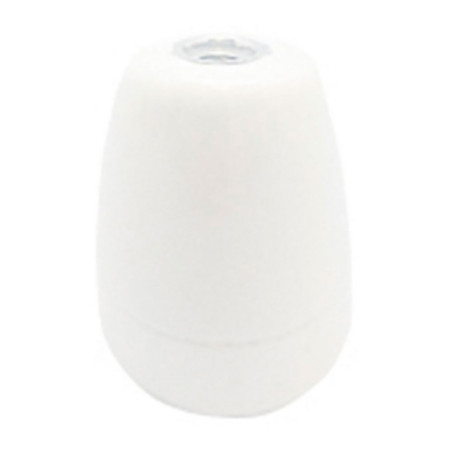 Porta-lâmpada de cerâmica vintage e27, 100 w 250 v, branco, ø47 x 59 mm (embalado em película)