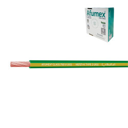 Cabo h07z1-k(as) 6,0 mm amarelo/verde euro/m
