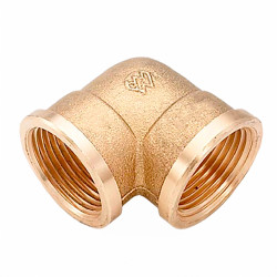 Cotovelo em f-f 3/8" latão