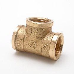 Tee h-h-h em 1/2" latão