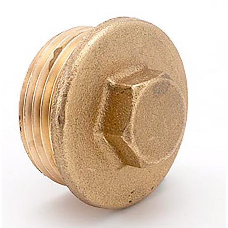 Tampa cega m 3/4" latão