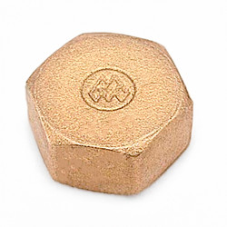 Ficha cego h 1/2" latão