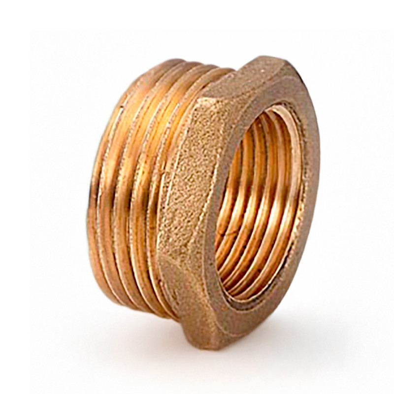 Redutor hexagonal m-f 1/2" x 3/8" latão