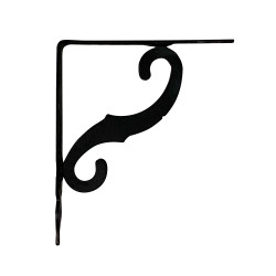 Esquadro ornamental plm05 preto 230 x 190 mm