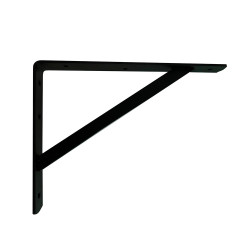 Esquadro reforçado plm04 preto 600 x 400 mm