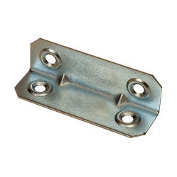 Ângulo de reforço an07 zincado 21 x 21 x 67 mm