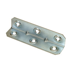 Ângulo de reforço an08 zincado 21 x 21 x 86 mm