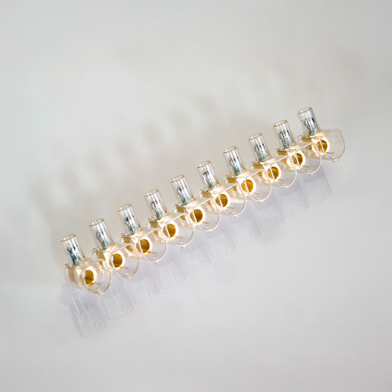 Fita cega transparente 10 pólos 10 mm