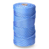 Corda trançada polipropileno azul / branca calibre 5 mm x 200 m