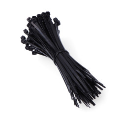 Abraçadeiras preta 150x3,6mm (saco 100 unid.) nylon de alta qualidade