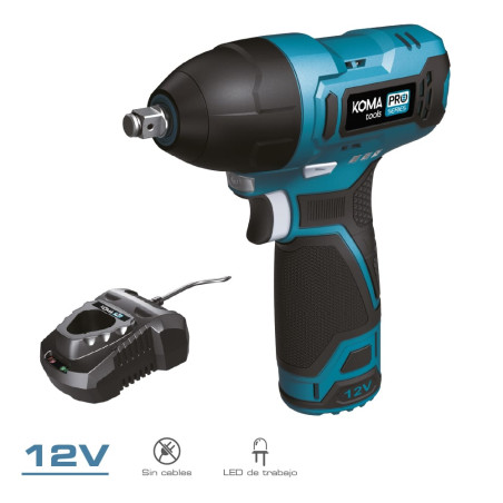 Kit de chave de impacto 12v com bateria e carregador