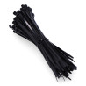 Abraçadeiras preta 203x4,6mm (saco 100 unid.) nylon de alta qualidade