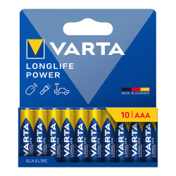 Pilha alkalina longlife power aaa - lr03 (cartão blister unidades) ø10,5 x 44,5 mm