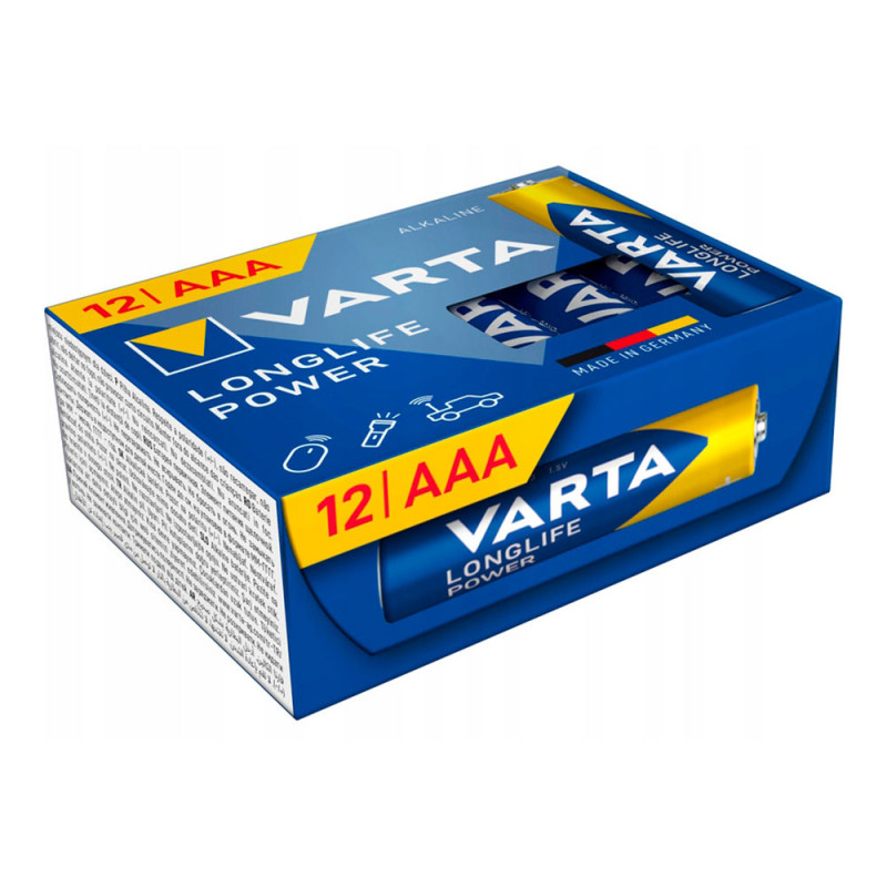Pilha alkalina longlife power cube aaa - lr03 (caixa com 12 unidades) ø10,5 x 44,5 mm