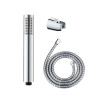 Conjunto de duche básico, cabeça de 5 funções + mangueira de 150 cm + suporte ajustável