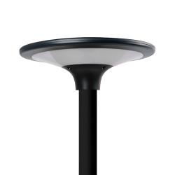 Luz solar led preta, ip65, 20 w 2300 im 4000 k