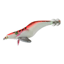 Isca artificial especial para pesca de lulas e choco 135mm cor: vermelho com barriga branca