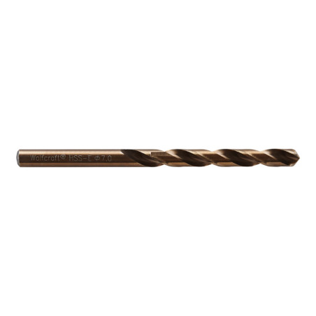 Broca de cobalto hss retificada, ø7,00 x 109 mm