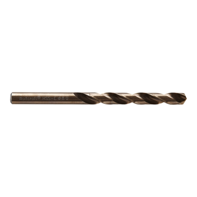 Broca de cobalto hss retificada, ø8,00 x 117 mm