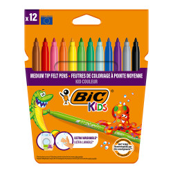 Canetas de feltro para colorir kid color 12 uds