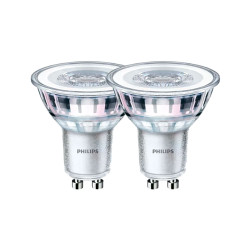 Lâmpada led gu10 4,6 w 355 lm 2700 k luz quente, 2 unidades