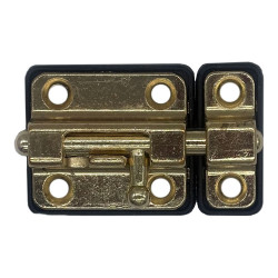 Fecho culatra reforçado de plástico dourado 35 mm