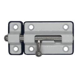 Fecho culatra reforçado de plástico branco 50 mm