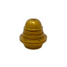Casquilho e27 asf todo roscado + 2 anilhas, ouro brilhante