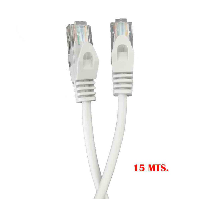 Cabo de conexão utp cat 5e "outex" 15m