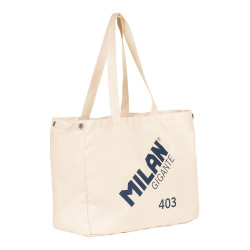 Mala tote bag "milan® gigante 403 since 1918" bege