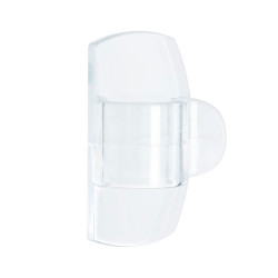 Mini gancho para luzes, exterior, transparente, 8 unid + 10 tiras