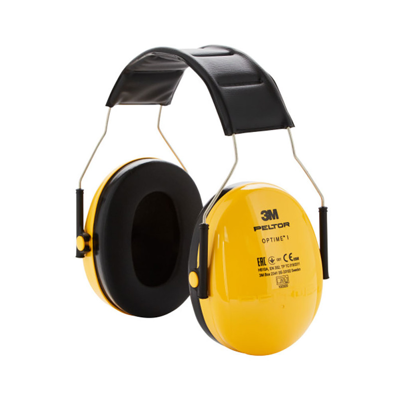 Protetor auditivo acolchoado (87-98 db). snr: 27db, amarelo