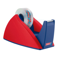 Desenrolador easy cut vermelho/azul para rolos de fita-cola de 33 m