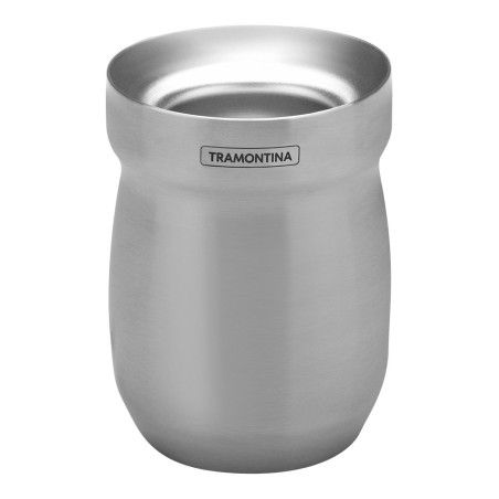 Recipiente para bebida "mate" em inox 240 ml