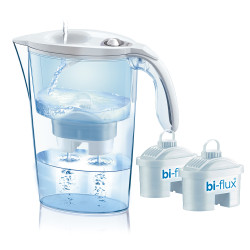 Jarro para filtragem branco j31-cc 2,3 l + 2 filtros biflux
