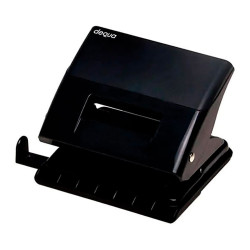Furador para papel preto de 2 furos