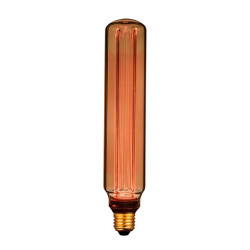 Lâmpada led t60 decorativa tubular e27 4 w 200 lm 1800 k luz quente ø60 x 300 mm