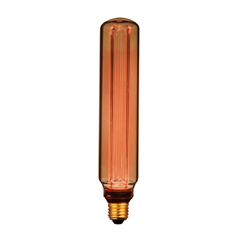 Lâmpada led t60 decorativa tubular e27 4 w 200 lm 1800 k luz quente ø60 x 300 mm