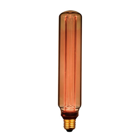 Lâmpada led t60 decorativa tubular e27 4 w 200 lm 1800 k luz quente ø60 x 300 mm