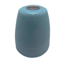 Casquilho cerâmico vintage e27 4 a 100 w 250 v~ azul, ø47 x 59 mm