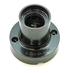 Casquilho de superfície e27 4a 250 v~ preto ø67 x 57 mm