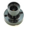 Casquilho de superfície e27 4a 250 v~ preto ø67 x 57 mm
