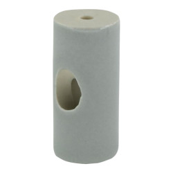 Deriva cabos de porcelana cilíndrico de teto branco, 5 unidades ø20 x 45 mm