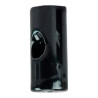 Deriva cabos de porcelana cilíndrico para teto, preto, 5 unidades ø20 x 45 mm