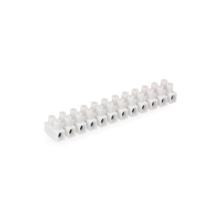 Tira de conexão 6mm, 12 conectores, aprovada, branca