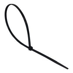 Abraçadeira nylon 4,8 x 250 mm preta, 100 unidades