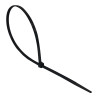 Abraçadeira de nylon 4,8 x 370 mm preta, 100 unidades