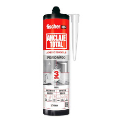 Fixação total, adesivo rápido 3 segundos, para interior, vidro, 290 ml