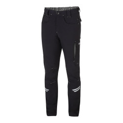 Calças tecido técnico ligeiro preto/cinza kansas t4 - xl